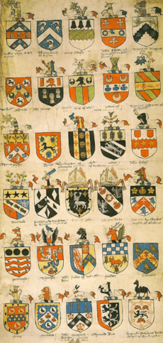 Archivo:Tudor Roll of arms, Sir Thomas Wriothesley