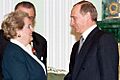 Vladimir Putin with Madeleine Albright-1