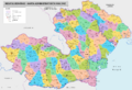 WWII administrative map of Romania