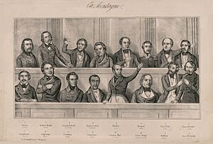 Archivo:16 Représentants montagnards à leurs bancs de l'Assemblée constituante, 1848