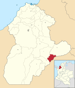 La Apartada ubicada en Córdoba (Colombia)