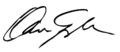 Dan Quayle signature