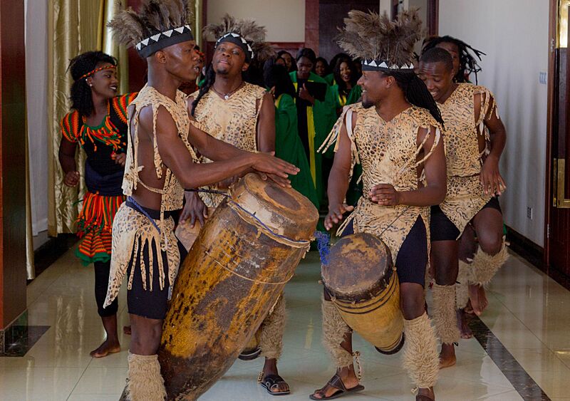 During the tradition ceremony