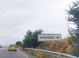 Señal de entrada a Hontoria