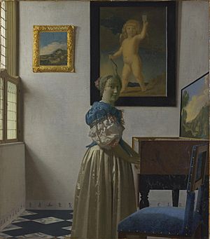 Archivo:Jan Vermeer van Delft - Lady Standing at a Virginal - National Gallery, London