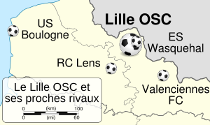 Archivo:Lille OSC et clubs rivaux map-fr