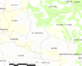 Map commune FR insee code 11053
