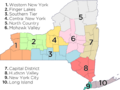 Map of New York Economic Regions