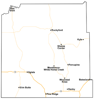Archivo:Map of Oglala Lakota County, South Dakota