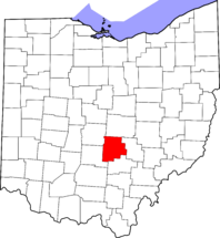 Map of Ohio highlighting Fairfield County.svg