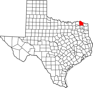 Archivo:Map of Texas highlighting Red River County