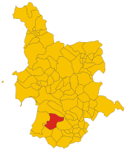 Map of comune of Marrubiu (province of Oristano, region Sardinia, Italy) - 2016.svg