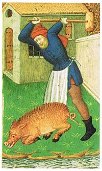 Archivo:Medieval pig slaughter
