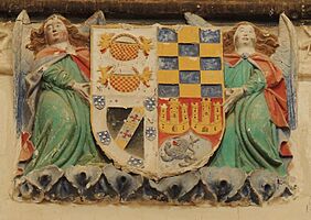 Archivo:Monasterio de Santa María del Parral - Escudo de Diego López Pacheco 1