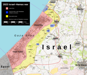 October 2023 Gaza−Israel conflict.svg