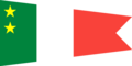 Pennant of the Chief of the Naval Air Force Staff of Madagascar (Rear Admiral)
