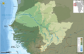 Sénégal drainage basin map-fr