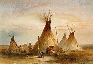Archivo:Sioux Tipi by Karl Bodmer 1833