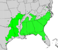 Vaccinium arboreum map