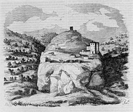 Vista de la villa de Peña (Semanario Pintoresco Español, 1853)