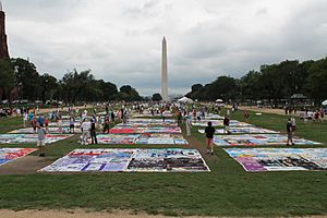 AIDS Quilt at 2012 International AIDS Conference.JPG