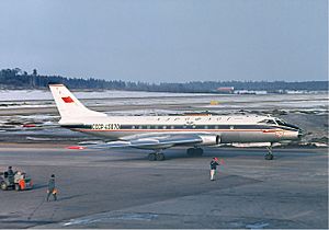 Aeroflot Tupolev Tu-124 at Arlanda, April 1966.jpg