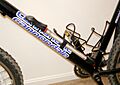 Bicycle pump frame mounted