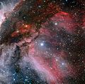 Carina Nebula around the Wolf–Rayet star WR 22