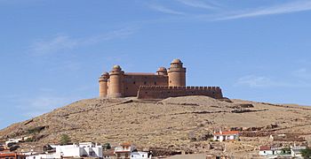 Castillo de La Calahorra 16. Jh Monumento in Privatbesitz nördlich span Sierra Nevada Andalusien Spanien Foto Wolfgang Pehlemann P1110155
