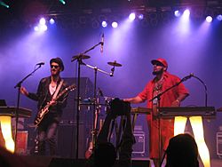 Archivo:Chromeo performing at Bonnaroo Music and Arts Festival 2, by divertingbailey