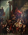 Delacroix - The Justice of Trajan, oil on canvas, 1858