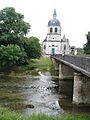Dienville, l'église et le pont sur l'Aube