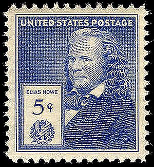Archivo:Elias Howe commemorative stamp 5c 1940 issue