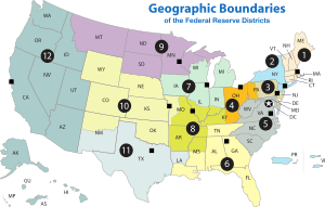Archivo:Federal Reserve Districts Map