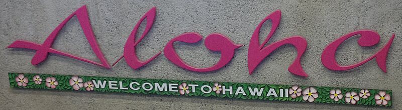 Flughafen Honolulu Begrüßung