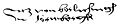 Götz von Berlichingen Signatur