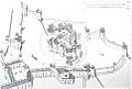 Isometric View of Alnwick Castle, 1866