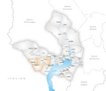 Karte Gemeinden des Bezirks Locarno 2009