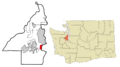 Kitsap County Washington Incorporated and Unincorporated areas Manchester Highlighted