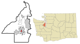 Kitsap County Washington Incorporated and Unincorporated areas Navy Yard City Highlighted.svg