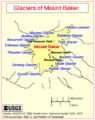 Map baker glaciers