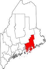 Map of Maine highlighting Hancock County.svg