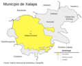 Mapa Municipio Xalapa