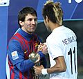 Messi with Neymar Junior the Future of Brazil