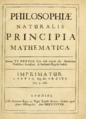 Newton's Principia title page