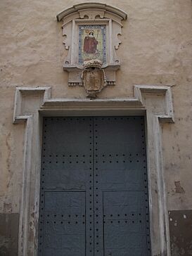 Portada barroca del Convent de Santa Clara, Xàtiva.JPG
