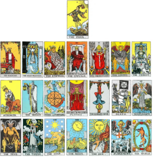 Archivo:Rider-Waite Major Arcana full