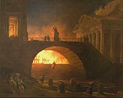 Archivo:Robert, Hubert - Incendie à Rome -