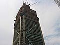Shanghai World Financial Center in construction