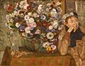 WLA metmuseum A Woman Seated beside a Vase of Flowers by Edgar Degas